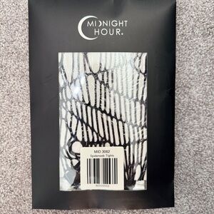 Midnight Hour Black Halloween  Women’s Spider Web Spiderweb Tights Panty Hose